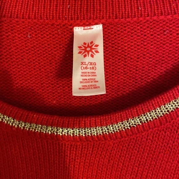 Santa Sweater size XL (16-18) Exclusive of Trim (BT) - Picture 3 of 5